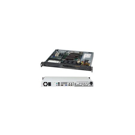 Supermicro SuperChassis 600W Mini 1U Rackmount Server Chassis (Blk), CSE-512F-600B CSE-512F-600B